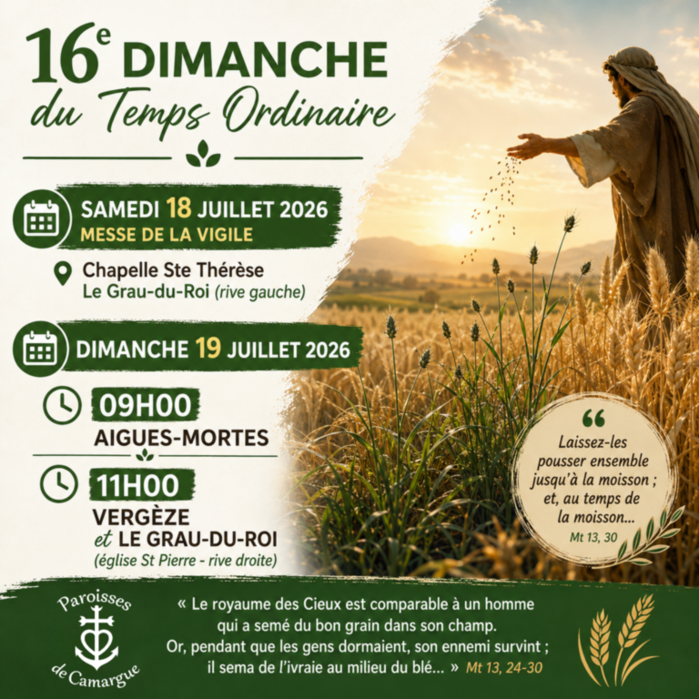 16e Dimanche du Temps Ordinaire